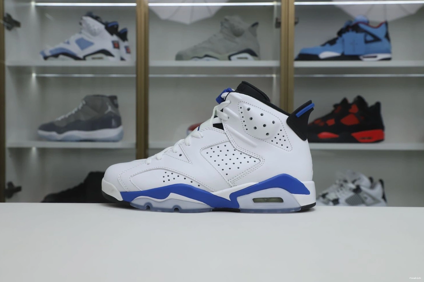 JORDAN RETRO 6 SPORT BLUE AIR 0813